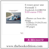 Le livre 6 roues pour une Formule 1