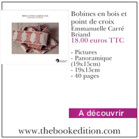 Le livre Bobines en bois et point de croix