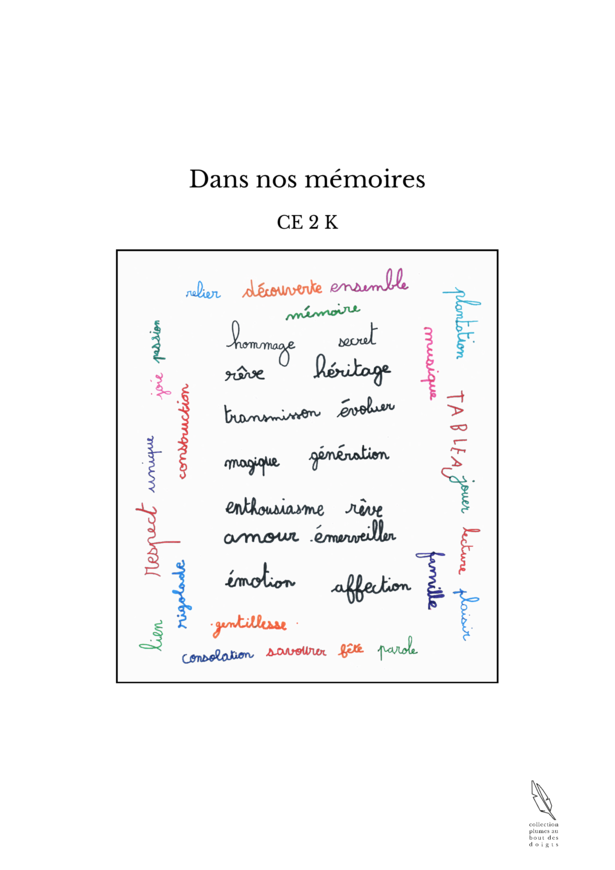 Dans nos mémoires