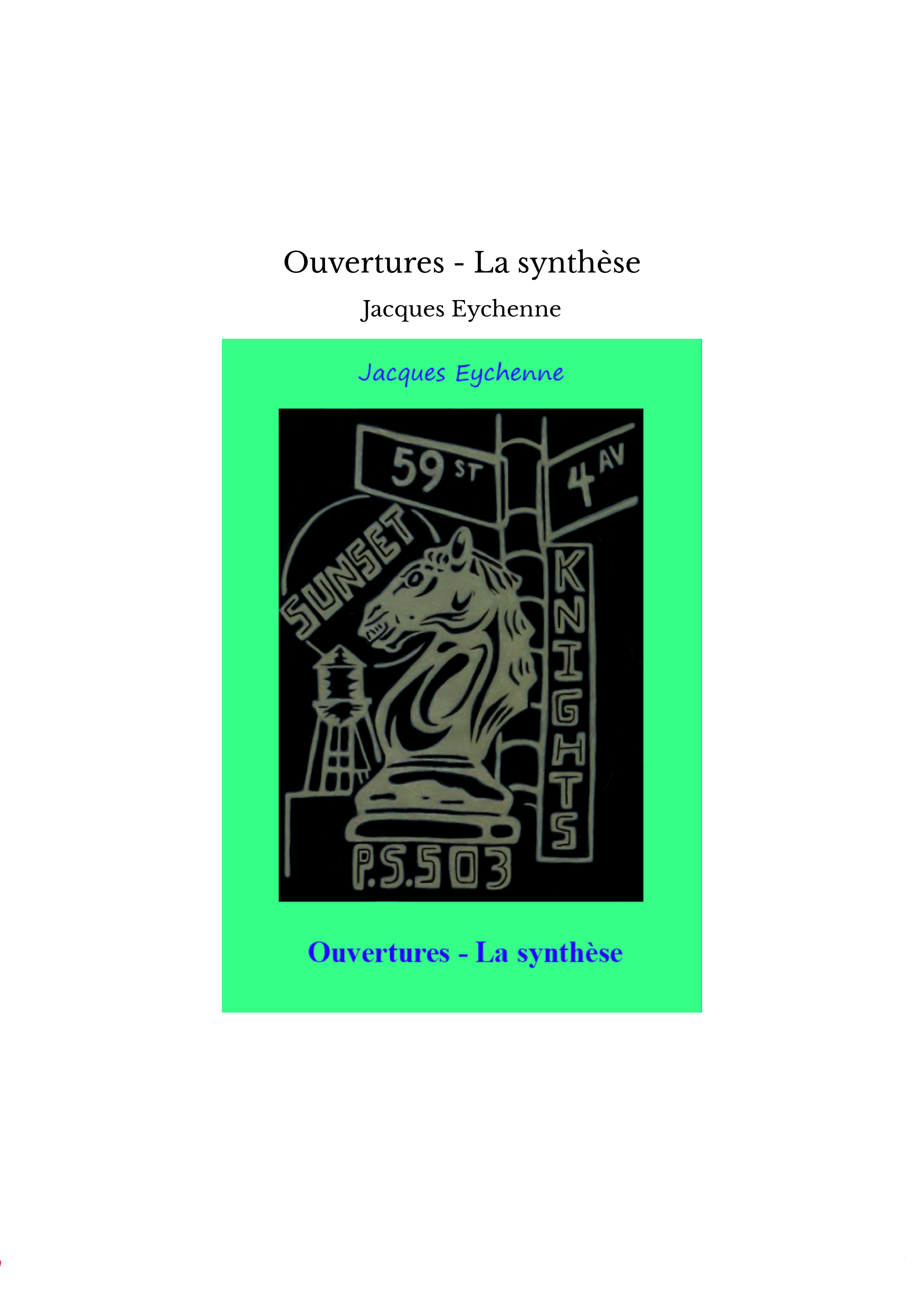 Ouvertures - La synthèse