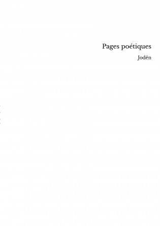 Pages poétiques