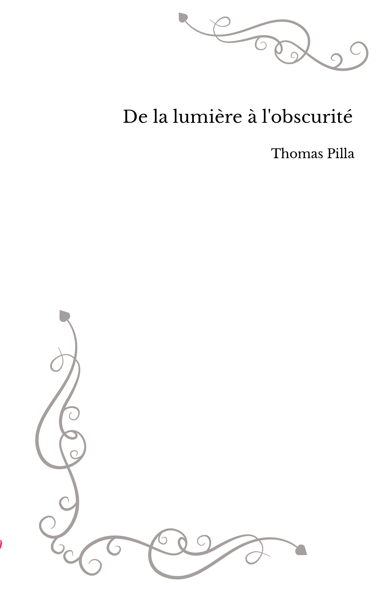 De la lumière à l'obscurité 