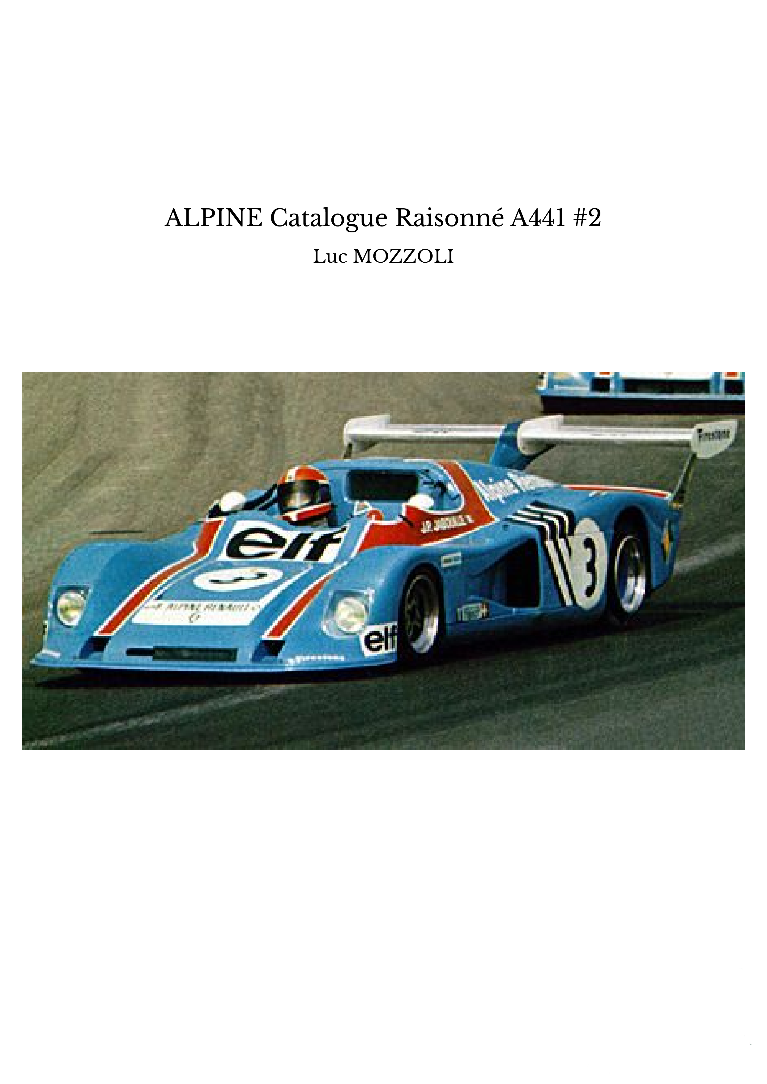ALPINE Catalogue Raisonné A441 #2