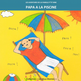 Papa à la piscine