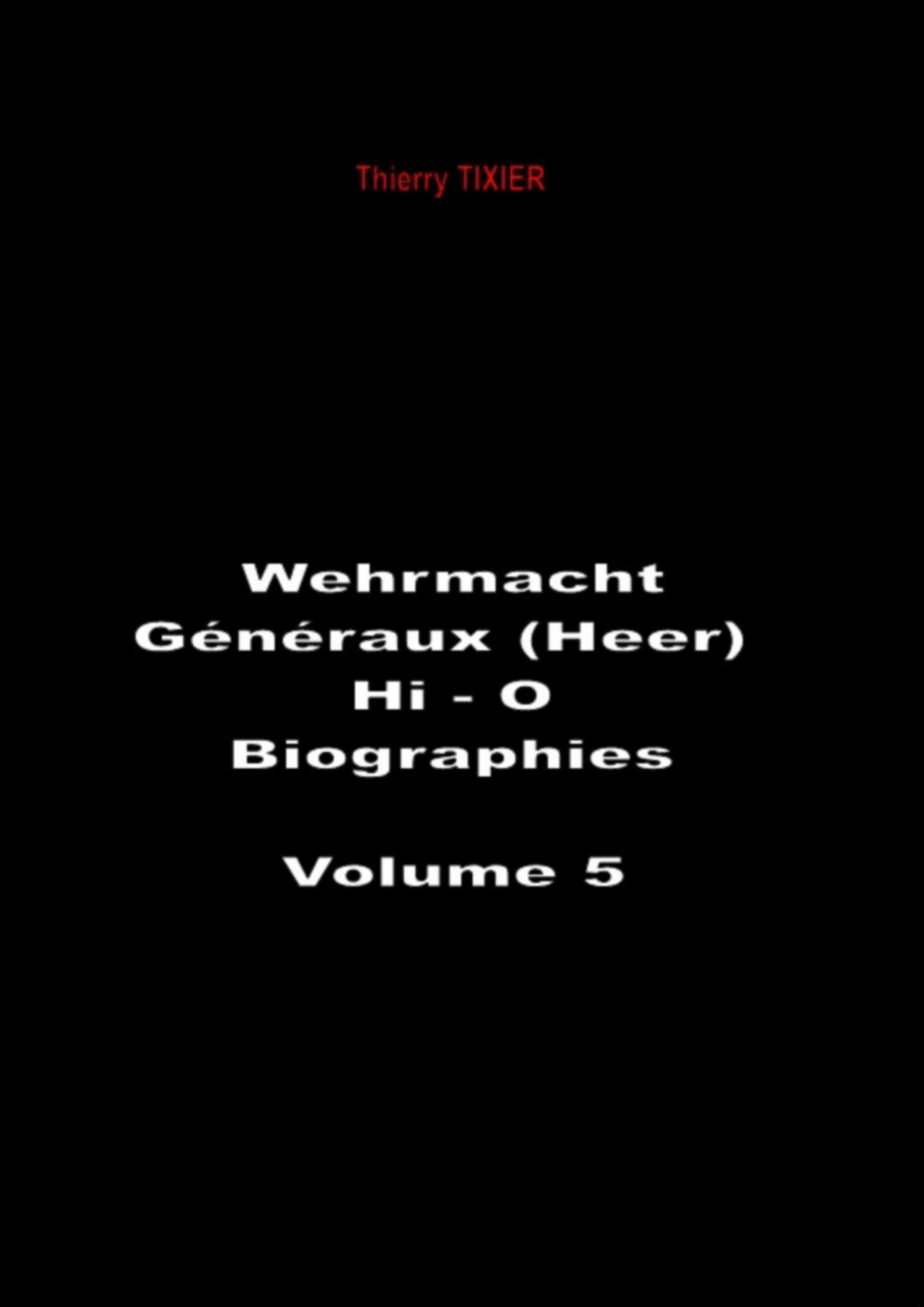 Wehrmacht - Généraux Heer (Hi-O)
