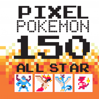 Pixel Pokemon 150 Allstar