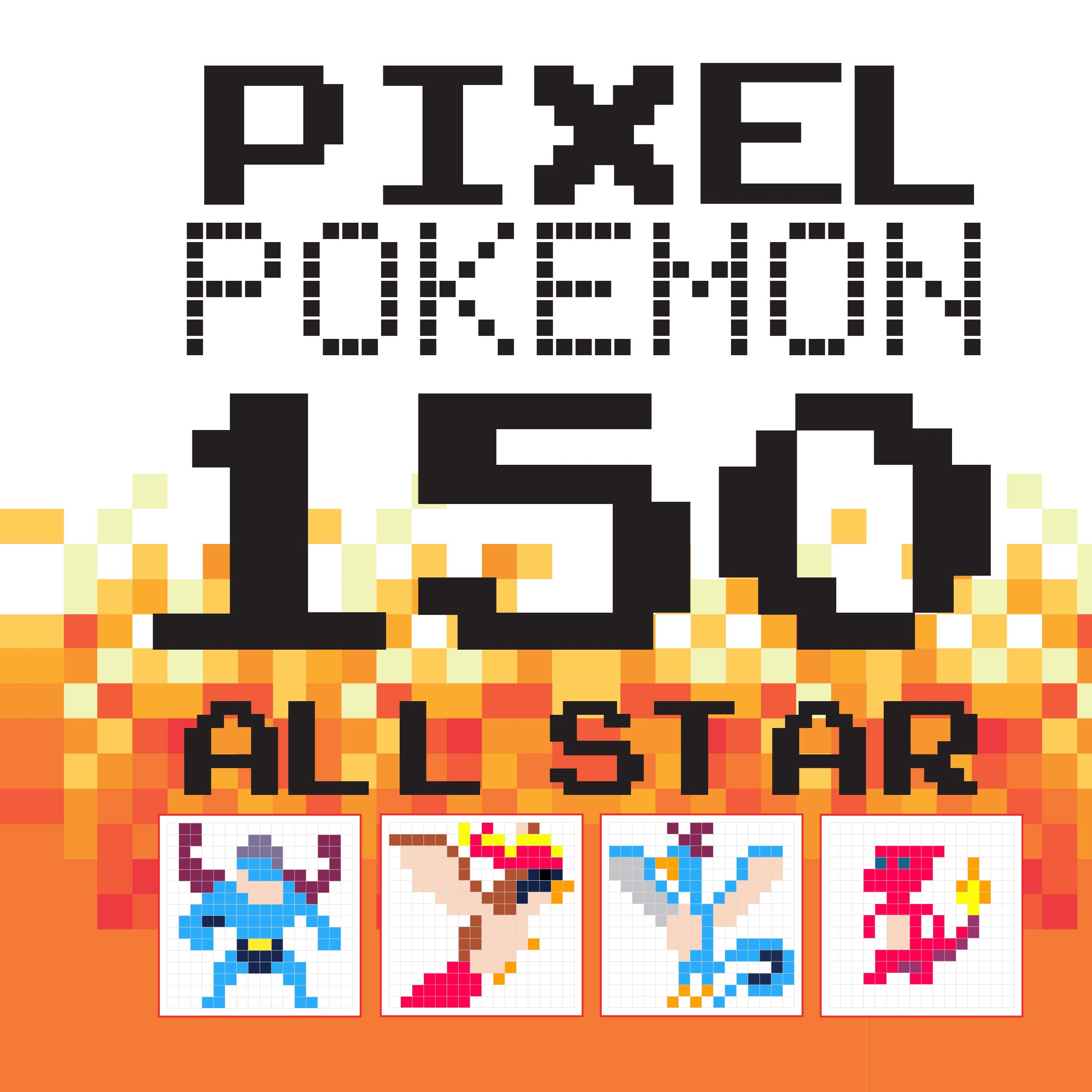 Pixel Pokemon 150 Allstar