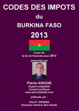 CODES DES IMPOTS 2013 DU BURKINA FASO 