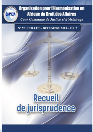 Recueil de jurisprudence N° 32, VOL. 2