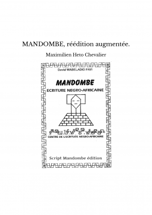 MANDOMBE, réédition augmentée.