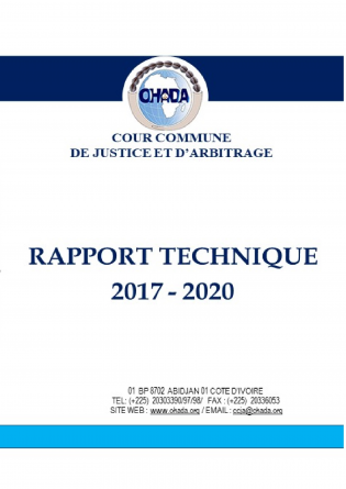 Rapport technique CCJA 2017-2020