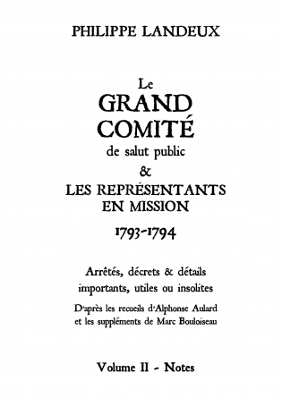 Le Grand comité (Volume II)