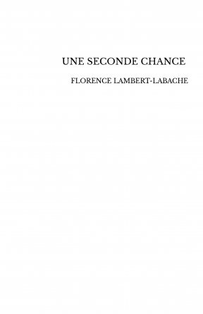 UNE SECONDE CHANCE 