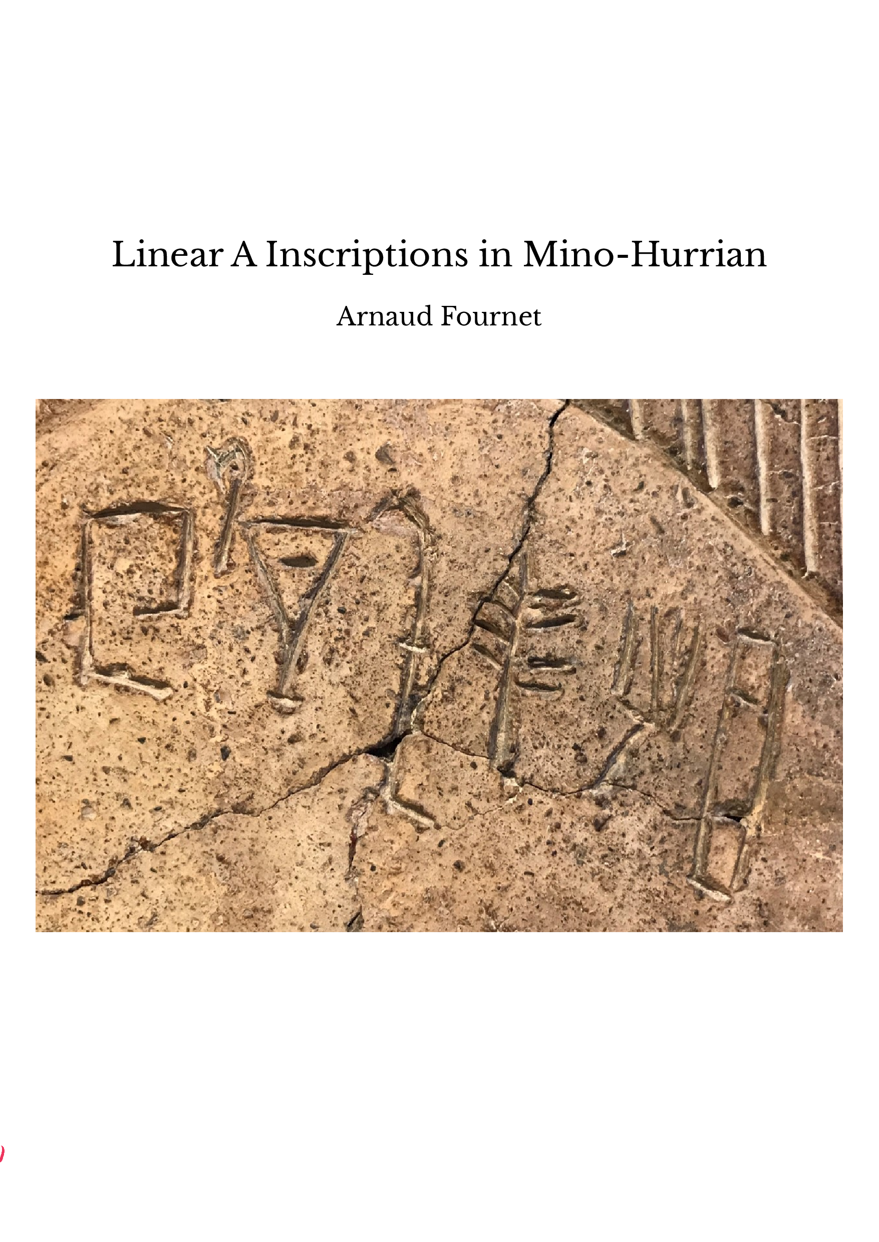 Linear A Inscriptions in Mino-Hurrian