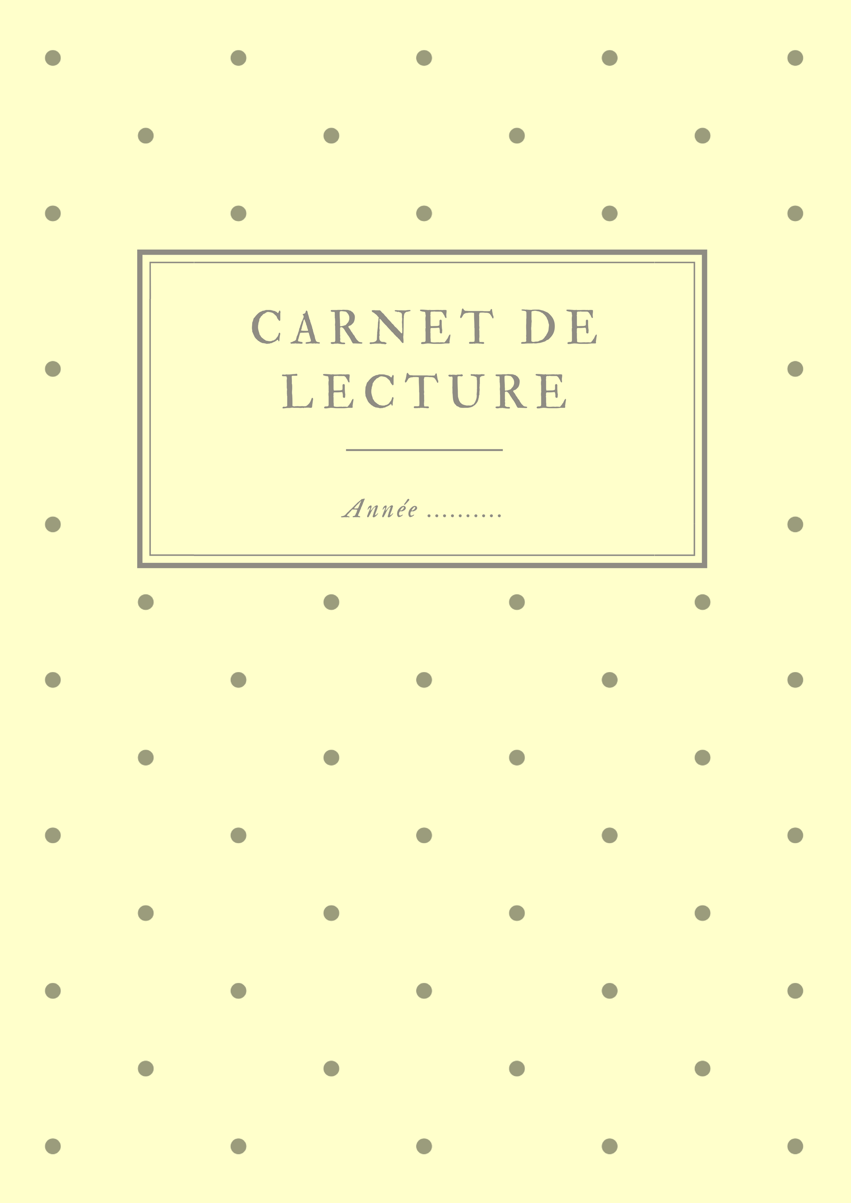 Carnet de lecture