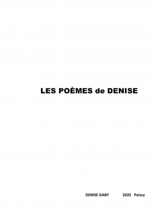 Les Poèmes de Denise