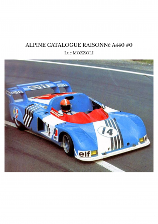 ALPINE CATALOGUE RAISONNé A440 #0