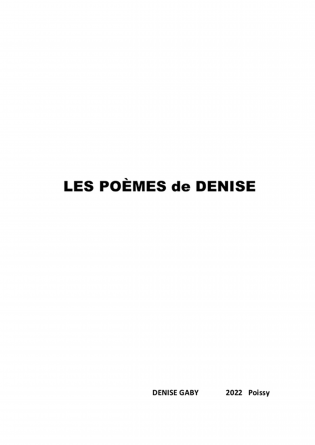 Les Poèmes de Denise