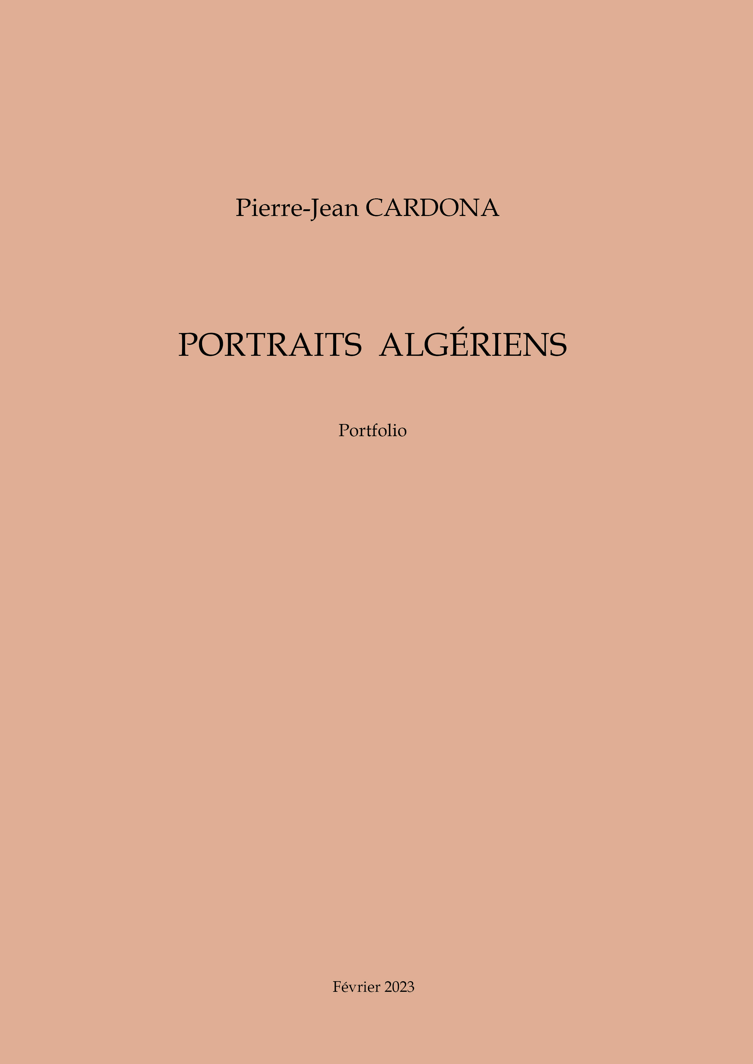 PORTRAITS ALGERIENS