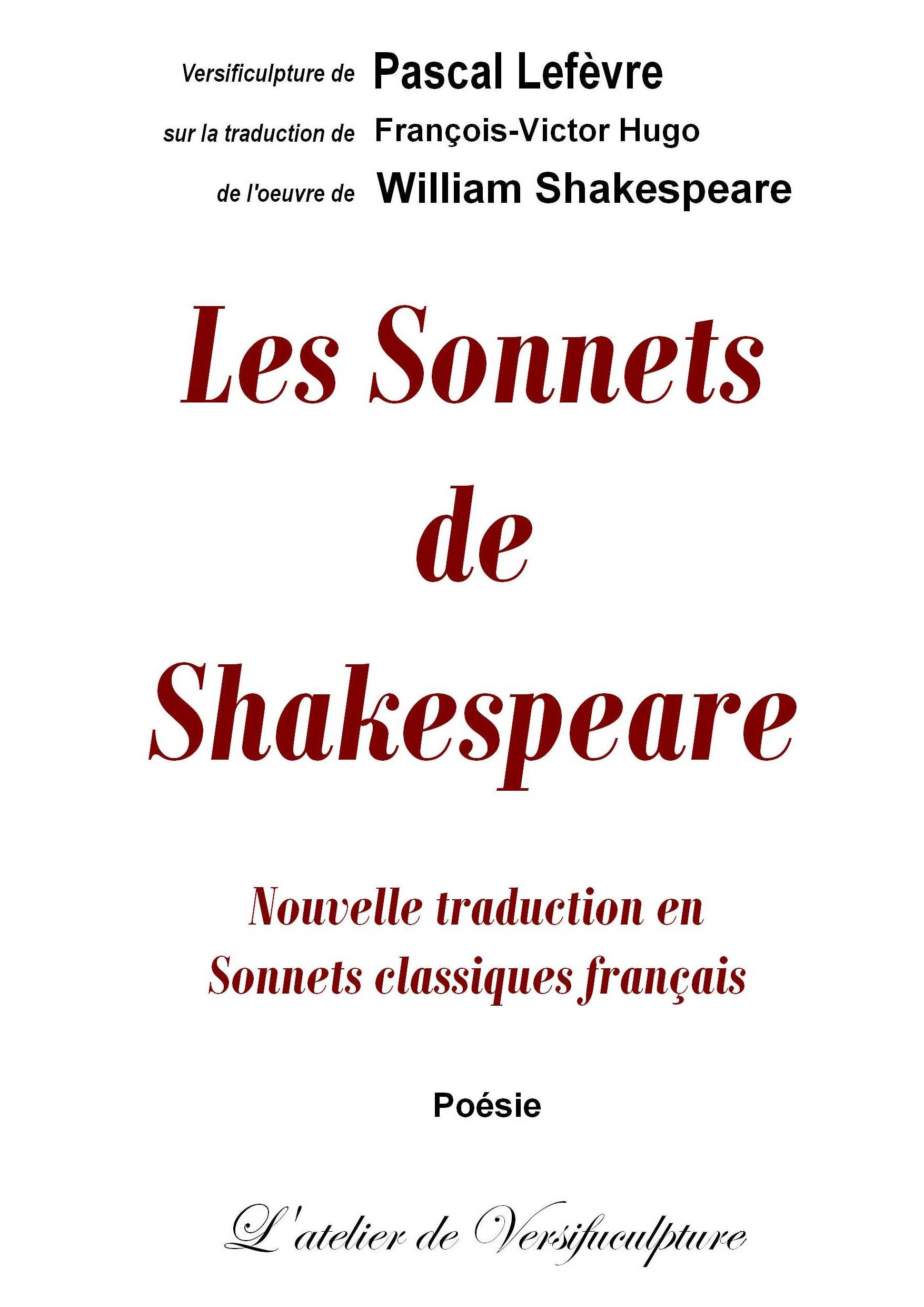 Les Sonnets de Shakespeare (Nlle trad)