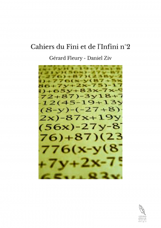 Cahiers du Fini et de l'Infini n°2
