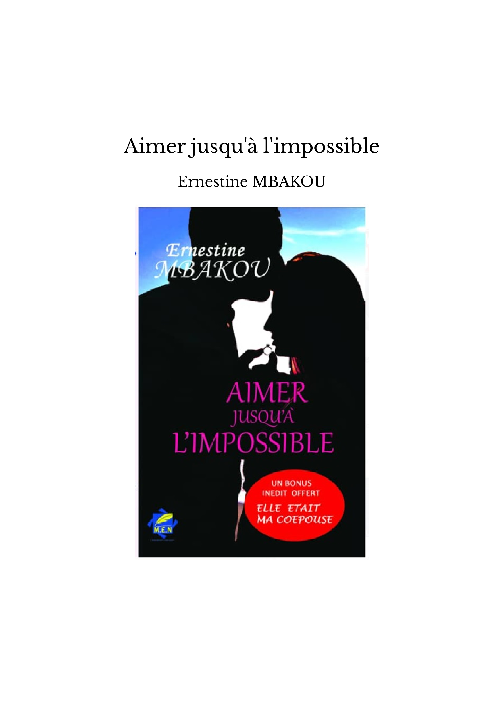 Aimer jusqu'à l'impossible