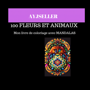 100 fleurs et animaux à colorier