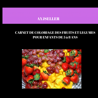 Carnet de coloriage des fruits 
