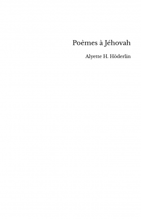 Poèmes à Jéhovah