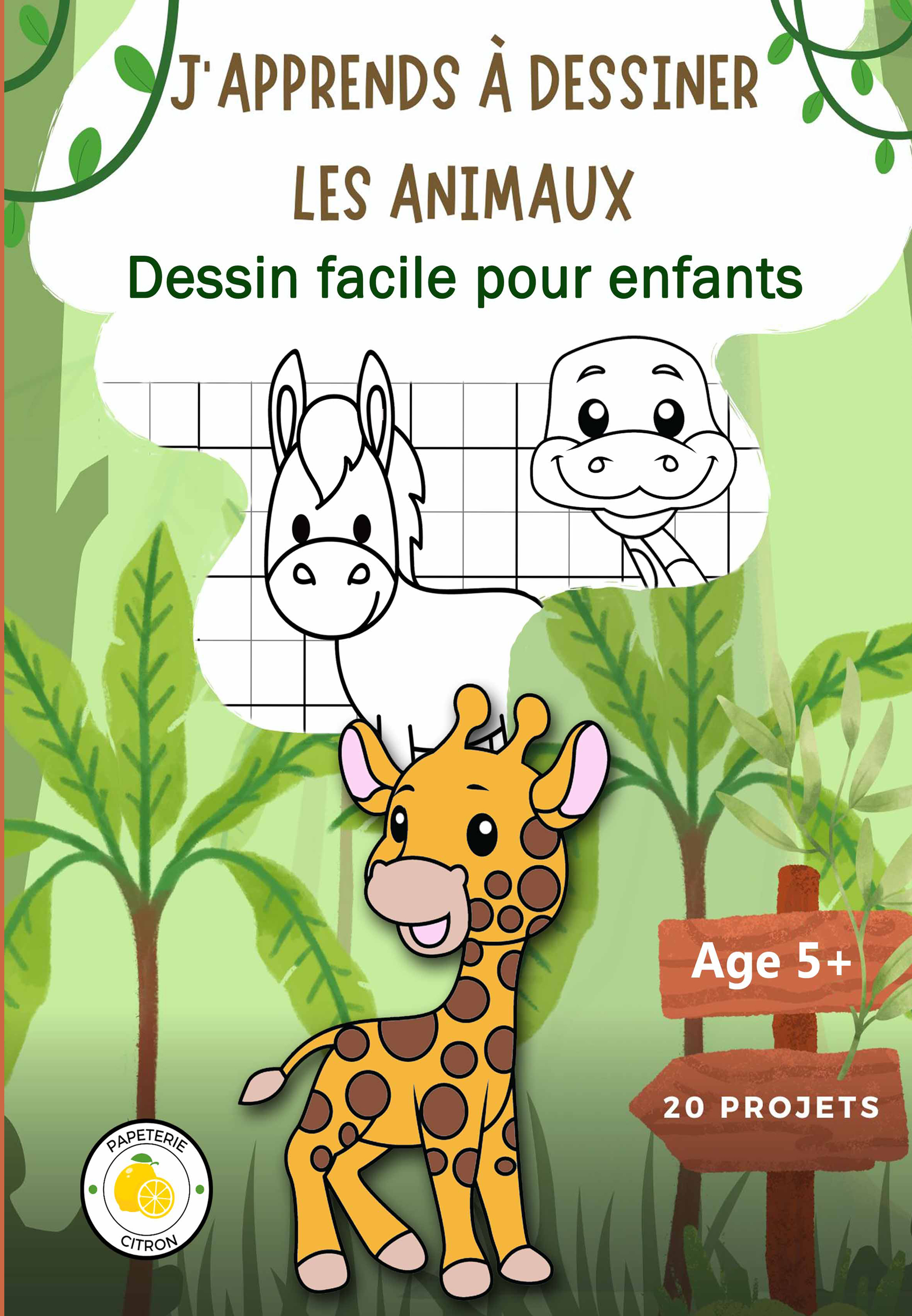 J'apprends à dessiner les animaux - Papeterie Paon