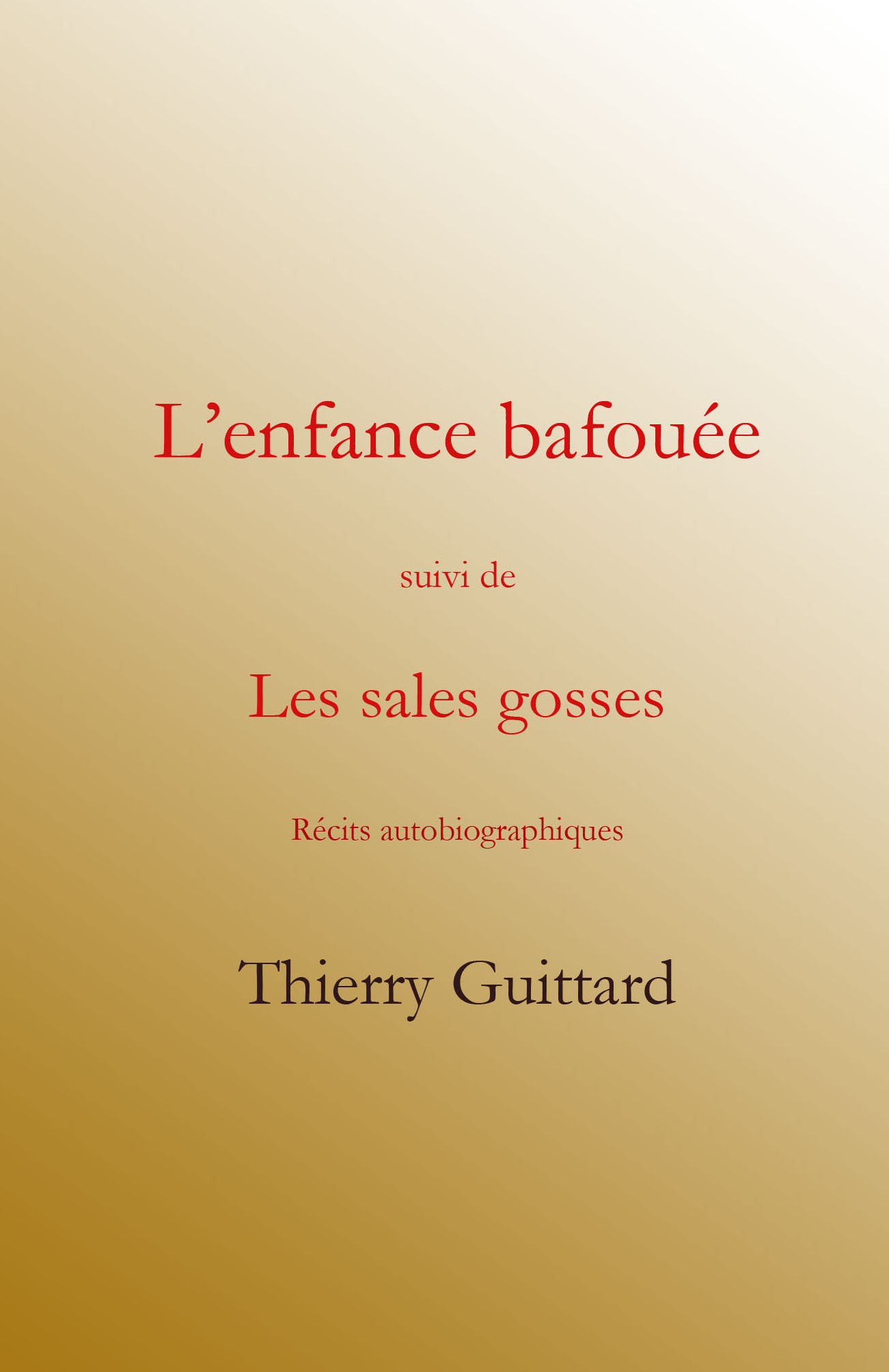 L'enfance bafouée