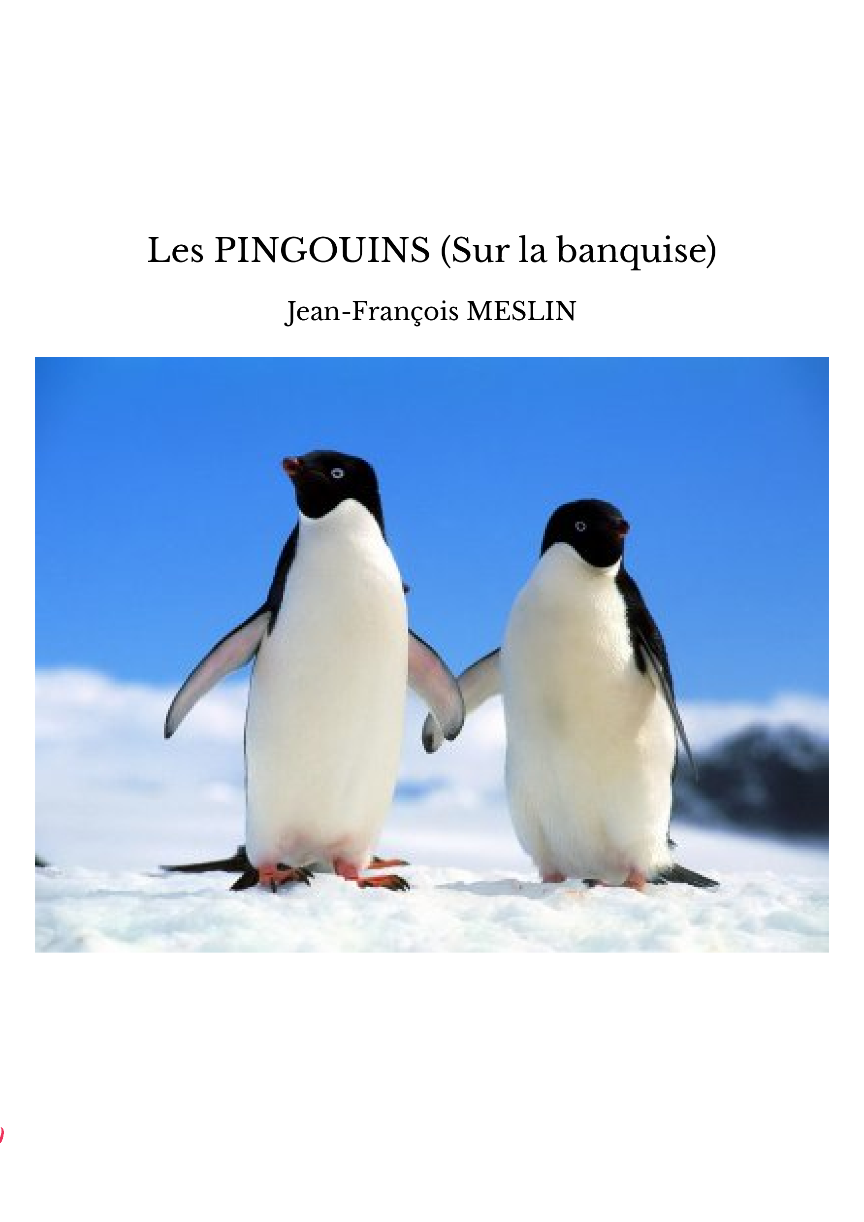 Les PINGOUINS (Sur la banquise)