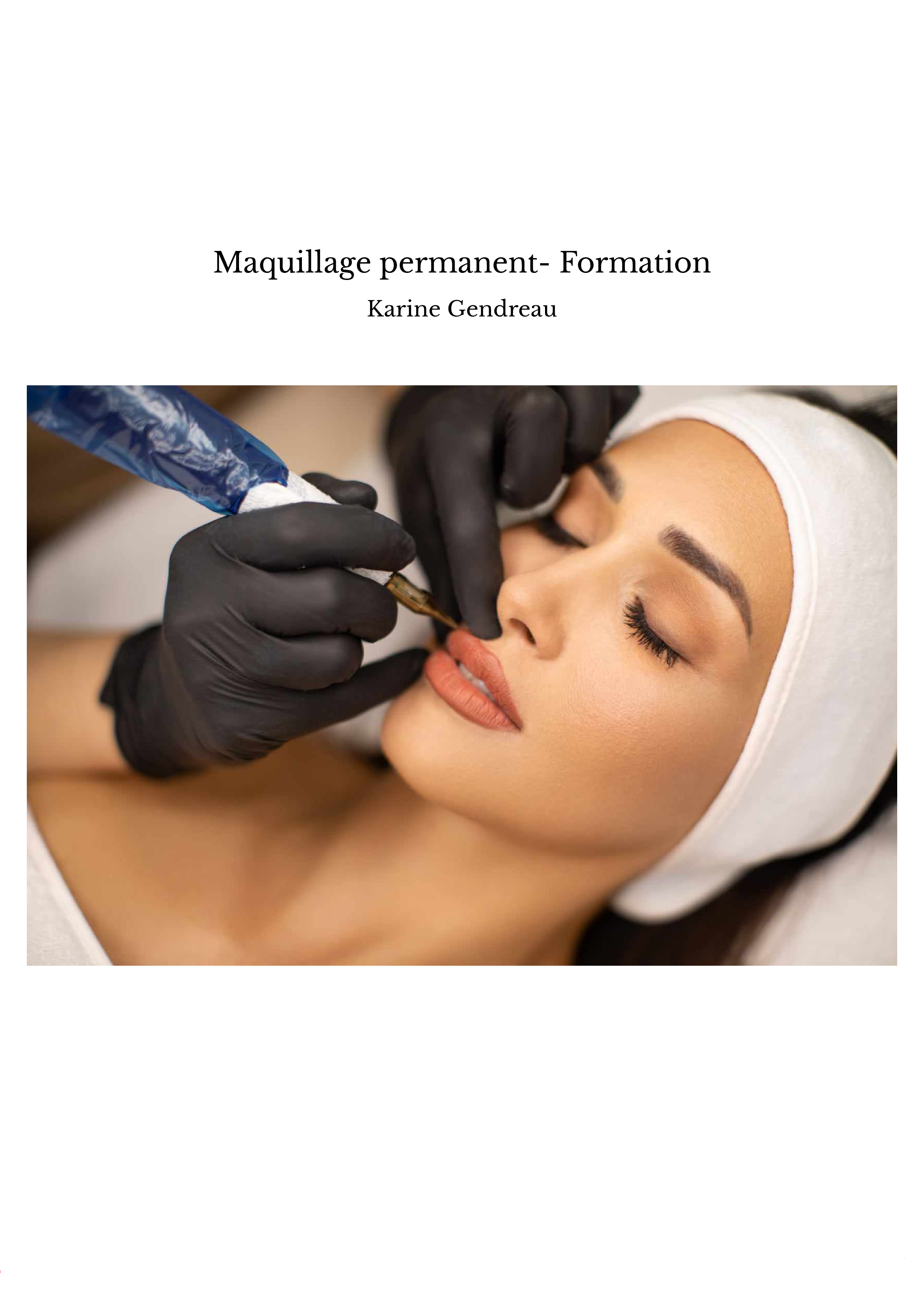 Maquillage permanent- Formation