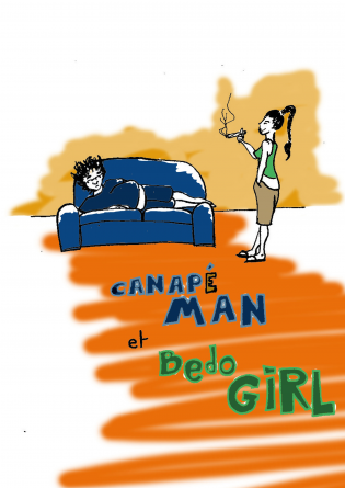 Canap'man et Bédogirl