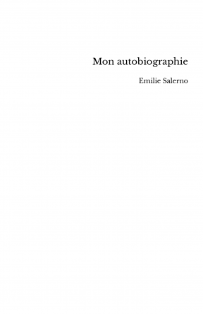 Mon autobiographie