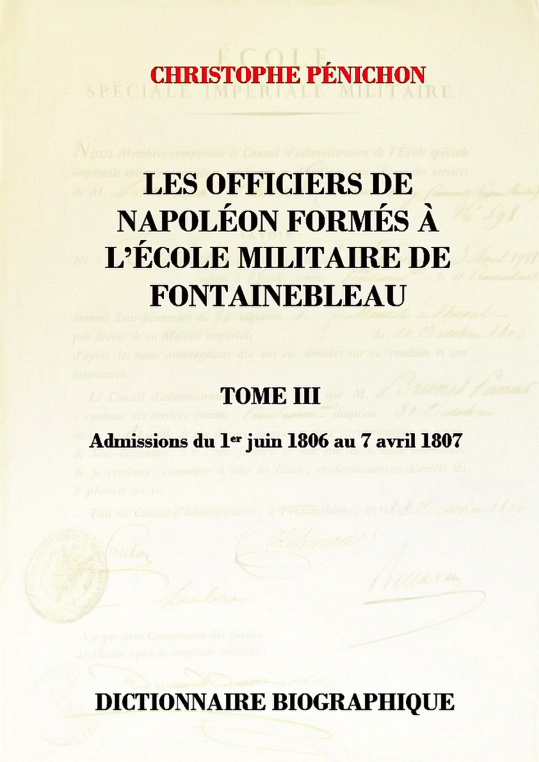 Les Officiers de Napoléon tome III