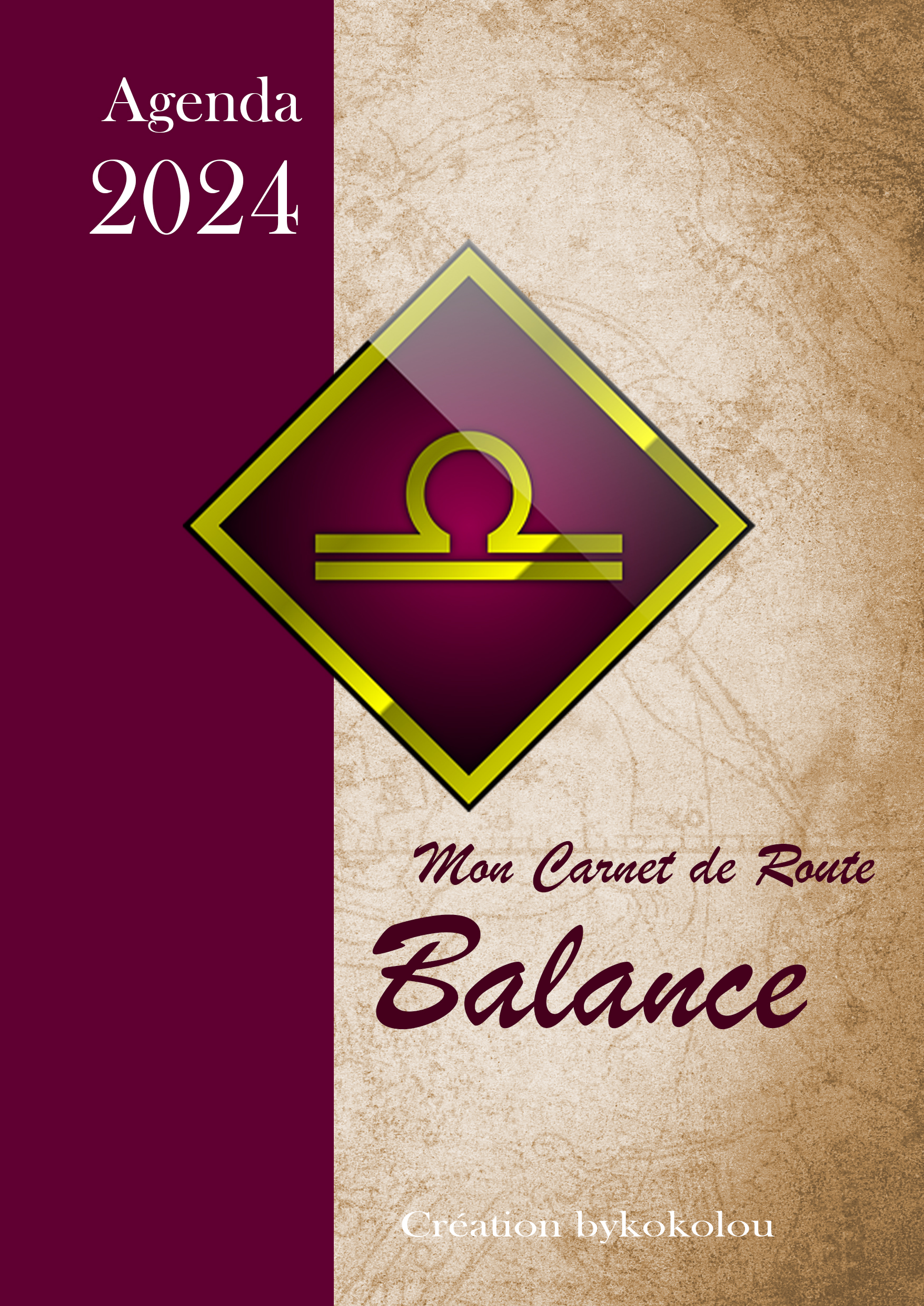 Agenda 2024 - BALANCE - astrologie - Joan Pruvost