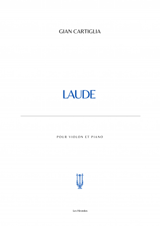 Laude pour violon et piano