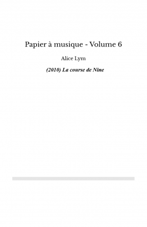 Papier à musique - Volume 6