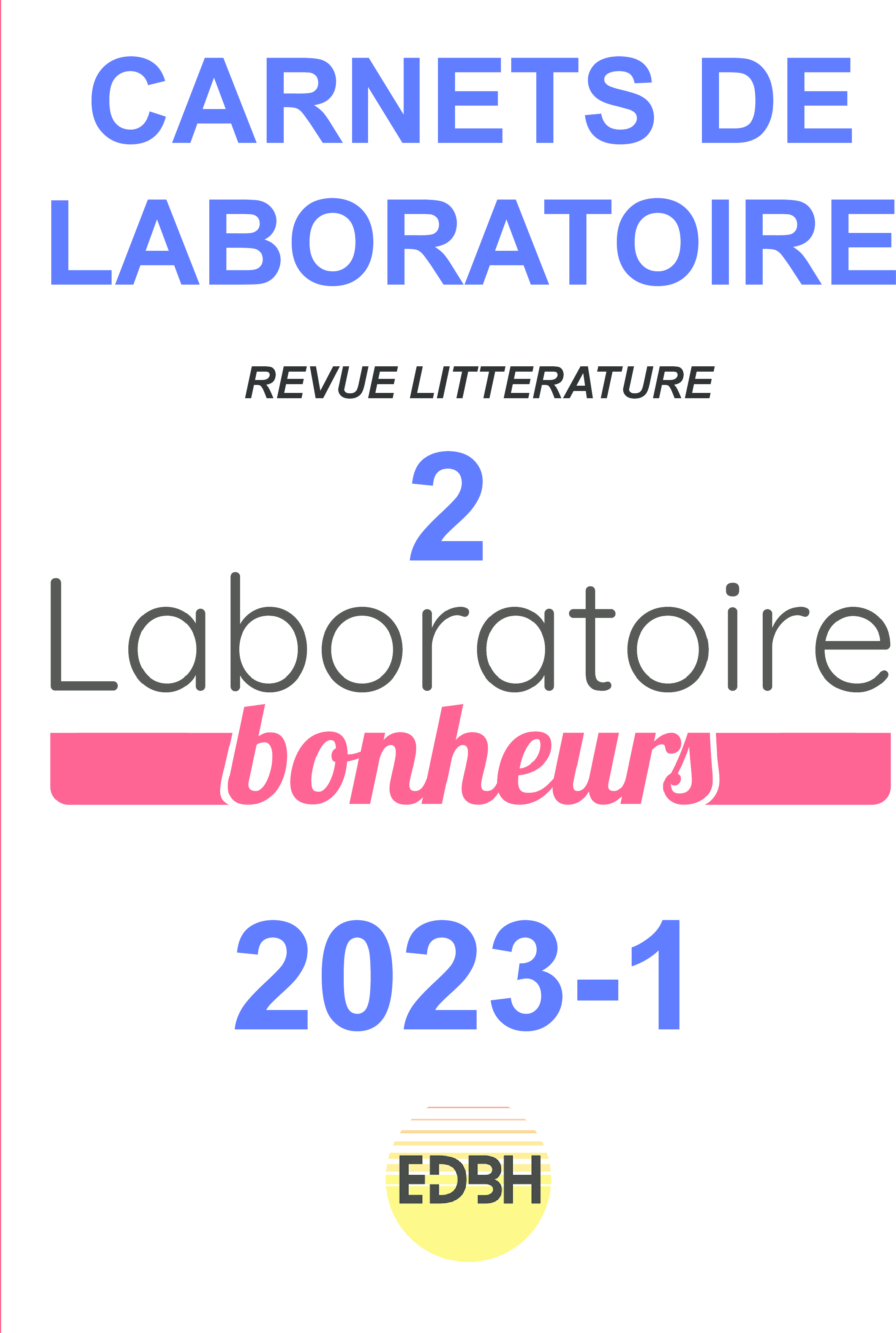 Carnet de Laboratoire RL-2 Bonheurs