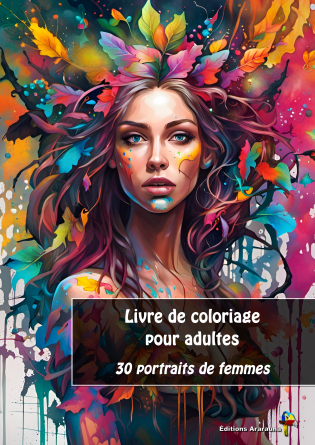 Livre de coloriage portraits de femmes