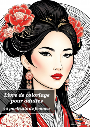 Livre de coloriage portraits de femmes