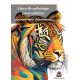 Livre de coloriage portraits d'animaux