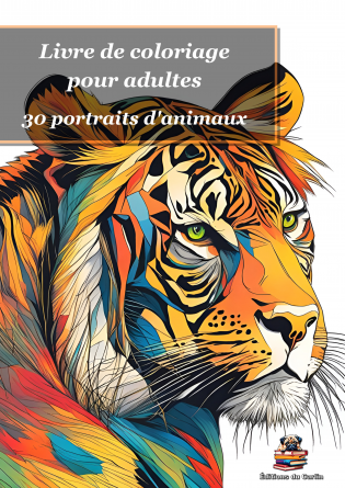 Livre de coloriage portraits d'animaux