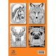 Livre de coloriage portraits d'animaux