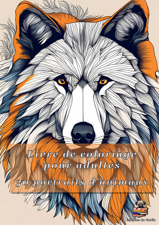 Livre de coloriage portraits d'animaux