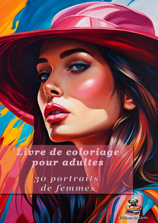 Livre de coloriage 30 portraits femmes