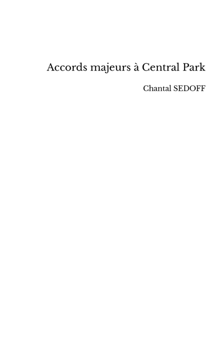 Accords majeurs à Central Park