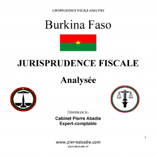 JURISPRUDENCE FISCALE ANALYSEE