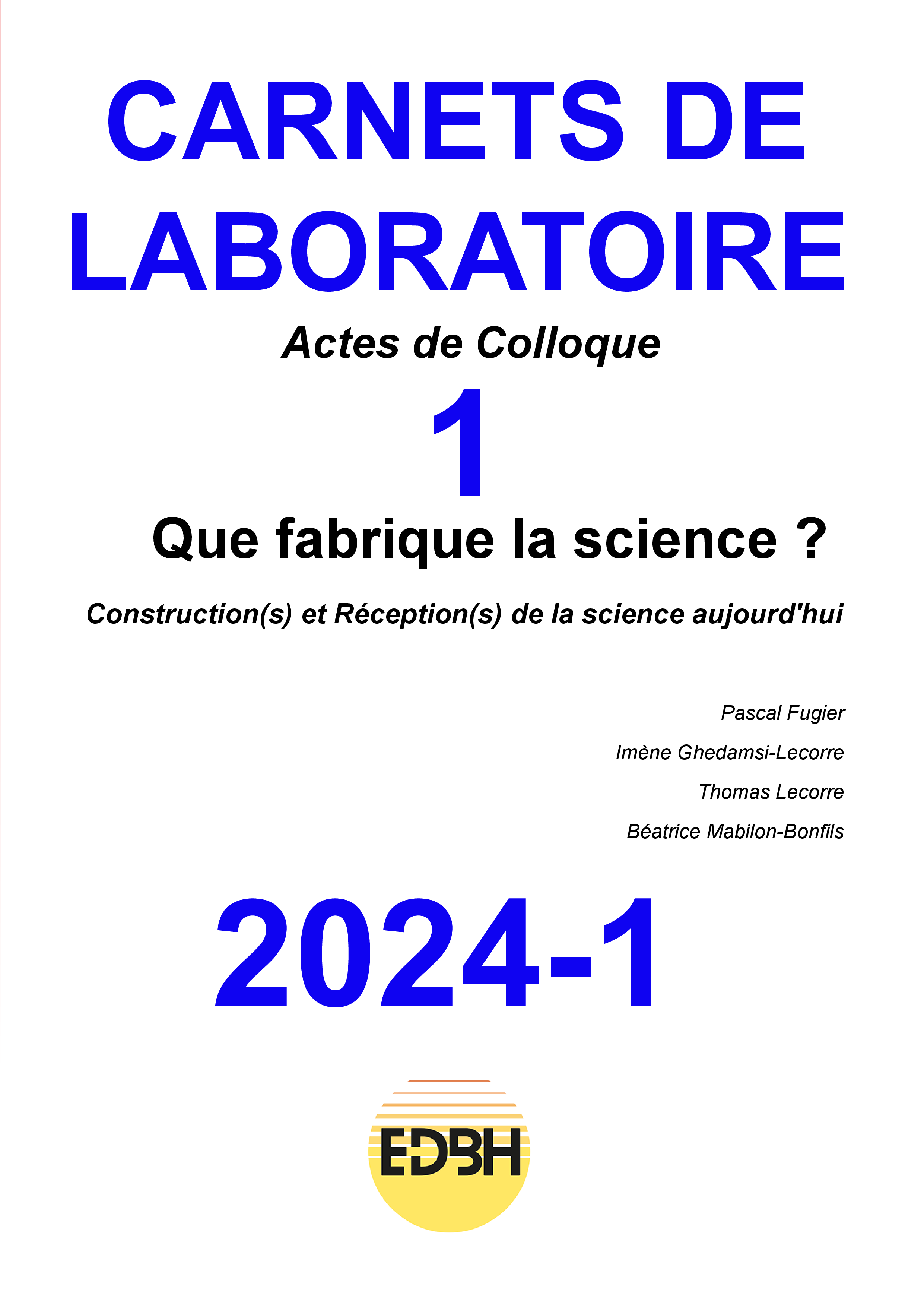 Carnets de Laboratoire AC-1